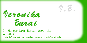 veronika burai business card